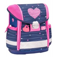 Ранец Belmil Classy - Simple Heart, Сердце, синий/розовый с наполнением 403-13/O/9