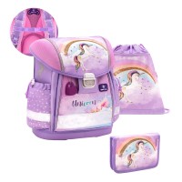 Ранец школьный Belmil Classy 403-13/87 RAINBOW UNICORN 2 SET