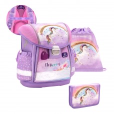 Ранец школьный Belmil Classy 403-13/87 RAINBOW UNICORN 2 SET