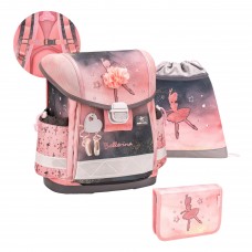 Ранец школьный Belmil Classy 403-13/O/9 BALLERINA BLACK PINK 2022 SET