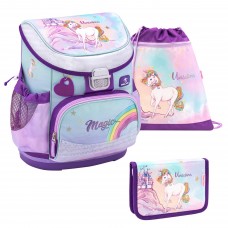 Ранец школьный Belmil Mini-Fit 405-33/41 RAINBOW UNICORN MAGIC SET