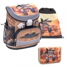 Ранец школьный Belmil Mini-Fit 405-33/53 EXTREME MONSTER TRUCK SET