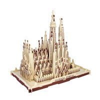 3D деревянный конструктор Мировые памятники архитектуры Храм Святого Семейства Барселона Испания