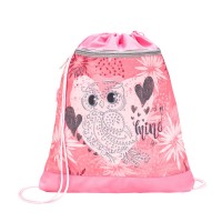 Ранец Belmil Mini-Fit - Owl Silver, Сова, розовый, с наполнением