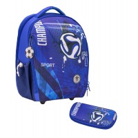 Ранец Belmil Sturdy - Sport Футбол, синий, с наполнением