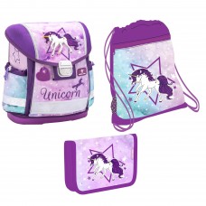 Ранец Belmil Classy - Unicorn с наполнением