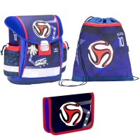 Ранец Belmil Classy - Red Blue Football с наполнением