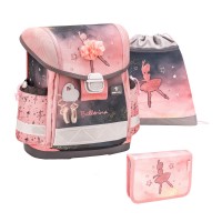 Ранец Belmil Classy - Ballerina Black Pink, Балерина, розовый, с наполнением