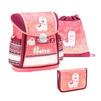 Ранец Belmil Classy - Funky Llama, розовый, с наполнением
