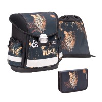 Ранец Belmil Classy - Leopard, Леопард, черный, с наполнением