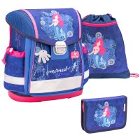 Ранец Belmil Classy - Memaid Blue, Русалочка, голубой, с наполнением