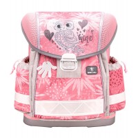 Ранец Belmil Classy - Owl Silver, Сова, розовый, с наполением