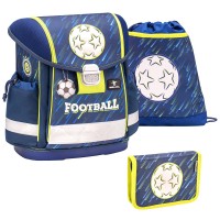 Ранец Belmil Classy - World Of Football, Футбол, синий, с наполнением