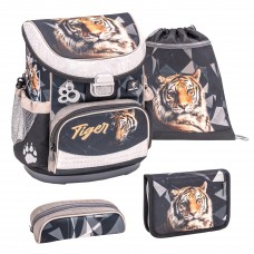 Ранец Belmil Mini-Fit - Tiger, Тигр, черный, с наполнением