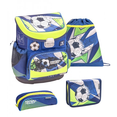 Ранец Belmil Mini-Fit - Football Rournament, Футбол, синий, с наполнением