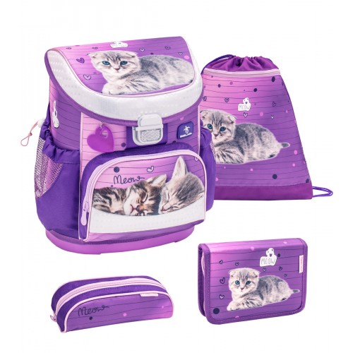 Ранец Belmil Mini-Fit - Little Caty, Котенок, розовый, с наполнением