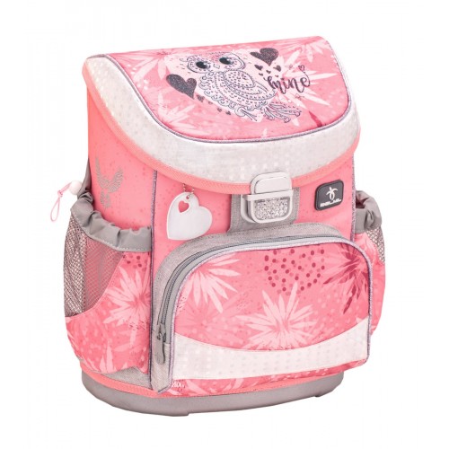 Ранец Belmil Mini-Fit - Owl Silver, Сова, розовый