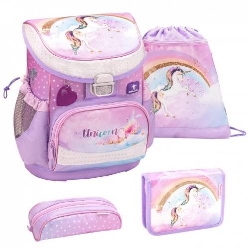 Ранец Belmil Mini-Fit - Rianbow Unicorn, Единорог, розовый, с наполнением
