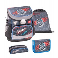 Ранец Belmil Mini-Fit - Raptor, Динозавр, черный, с наполнением