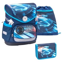 Ранец Belmil Compact - Race Blue, Машина, синий, с наполнением