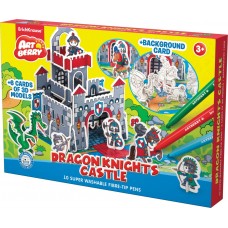 Игровой 3D пазл для раскрашивания Artberry Dragon Knights Castle фломастеры 10 цветов