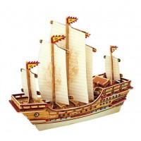 3D деревянный пазл Античный корабль Zhenghe