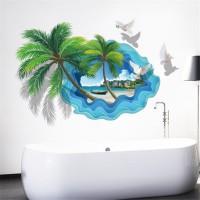 Наклейки на стену Природа Карибы 60х90 см