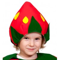 Маска-шапочка Карнавалофф - Во саду ли, в огороде. Клубничка, размер 53-55см